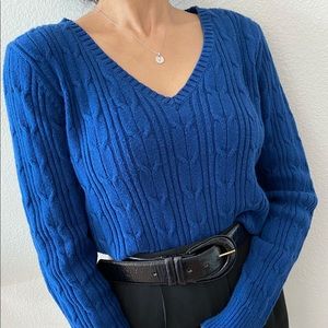 Vintage Sapphire Blue Sweater